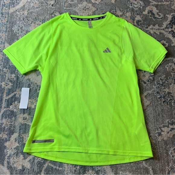 Adidas Green Short Sleeve Performance Tee - Picture 1 of 5